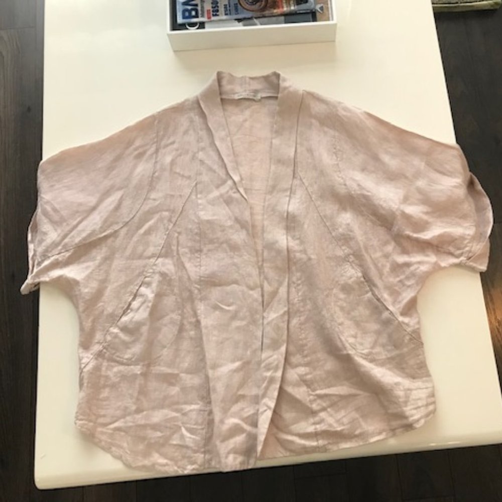 🔥100% Linen Jacket by Stella Martini NWOT